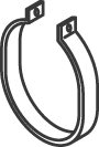 DINEX 50856 Holding Bracket, silencer